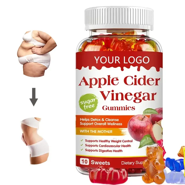 Private Labels Apple Keto weight Slimming Flat Weightloss Cider Gummies Loss Tummy Acv Vinegar  Gummy