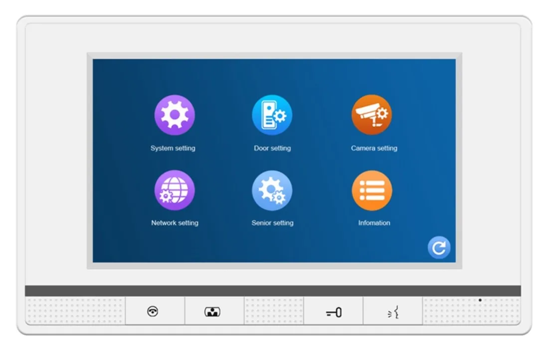 Dual Connection Method 4 Wire 2 Family AHD 1080P Smart Video Intercom WiFi Touch Screen Indoor Monitors for Two Apartments