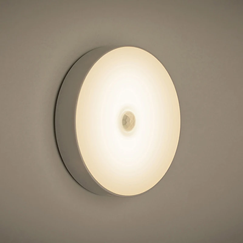 2022 New Indoor Night Lighting Wall Surface Decoration Lamp Magnet Wireless Led Bulb Motion Sensor Led Wall Light