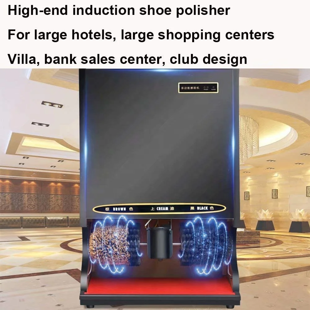 
Hotel public electric automatic operated shoe polishing brush 
