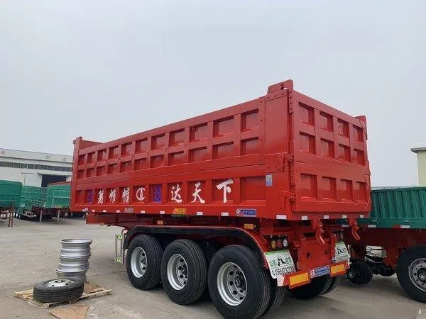 80ton Heavy Duty 3 оси тракторный прицеп самосвал б/у прицепы