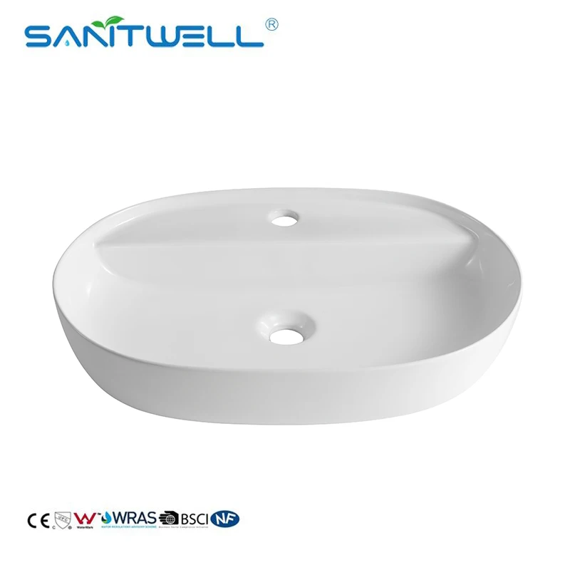 Bathroom Art Basin Sinks Popular Models New Arrival Chaozhou Rectangular White Wall hung Ceramic Washing Basin