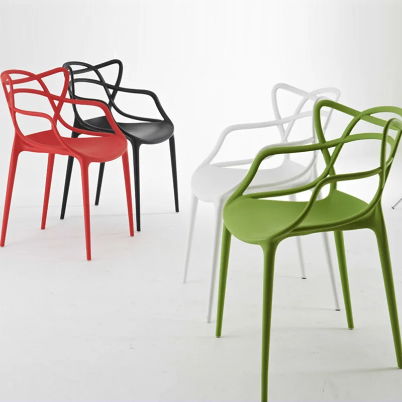 Hot Selling Smooth Edgestrimming Carefully Plastic Chair Outdoor Dining Leisure Chair Plastic