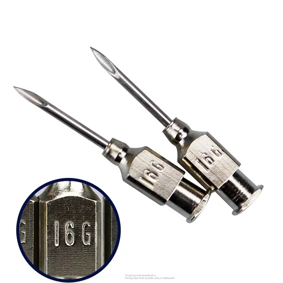 Иглы для подкожных инъекций ветеринарный шприц иглы из нержавеющей стали ветеринарное инъекция вакцины повторно инжектор