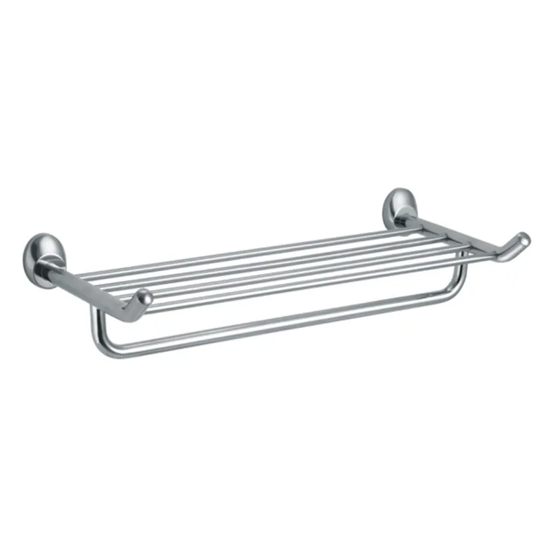 304 Stainless Steel Bathroom Set Double Towel Rack, Towel Shelf with Bar