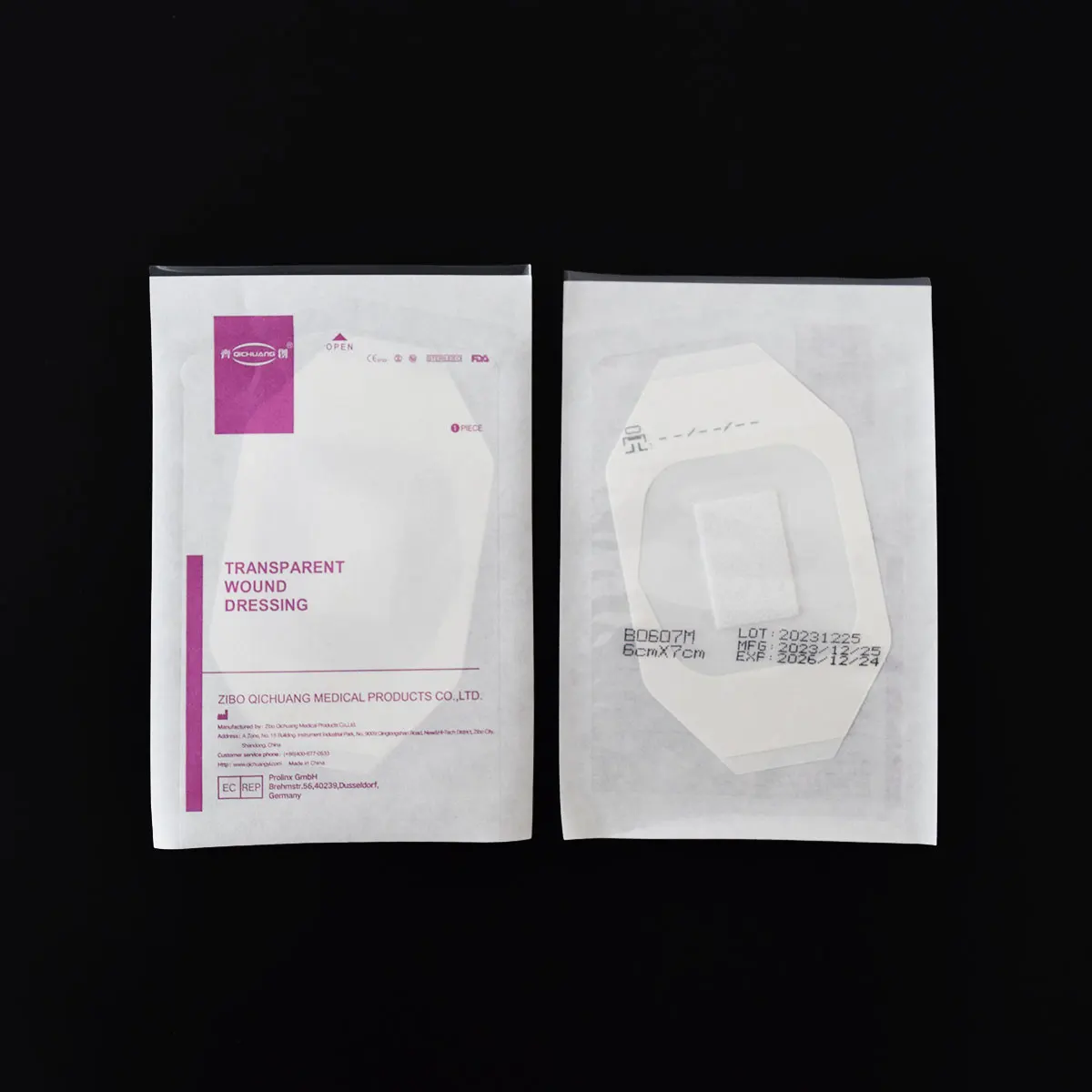 Medical Waterproof Transparent Film Dressing Adhesive Island Dressing