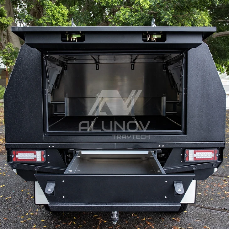 Dual/Single/Extend Cab Ute Canopy Flat Aluminum Alloy Tray Whale Tail Handle Lock Ford Nissan Mitsubishi Exterior Accessory