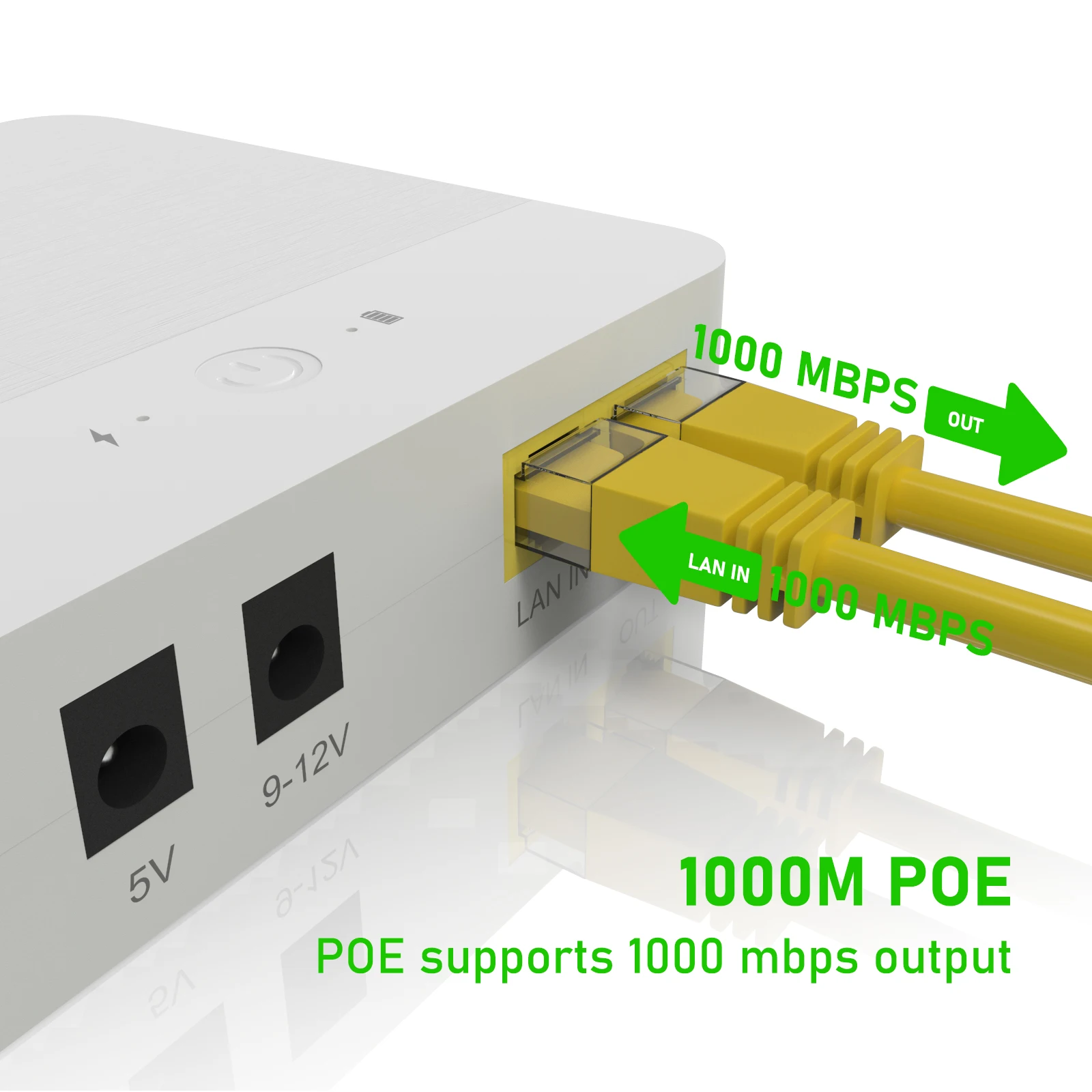 WGP Mini DC Ups Poe Multiple Output POE Mini ups DC 9v 12v POE 24v Mini ups backup battery for wifi router