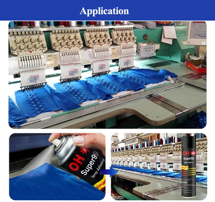 Super oh 99 spray adhesive spray glue for embroidery