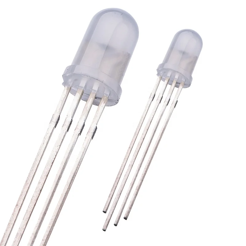 Jstronic Programmable Addressable 5mm 8mm rgb led with built in IC light dip WS2811 WS2812B SK6812 LED diode