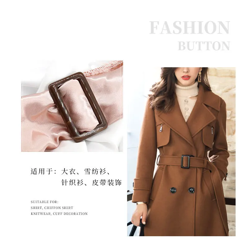 buckles plastic buckle polyester resin faux horn buckle for belt accessories