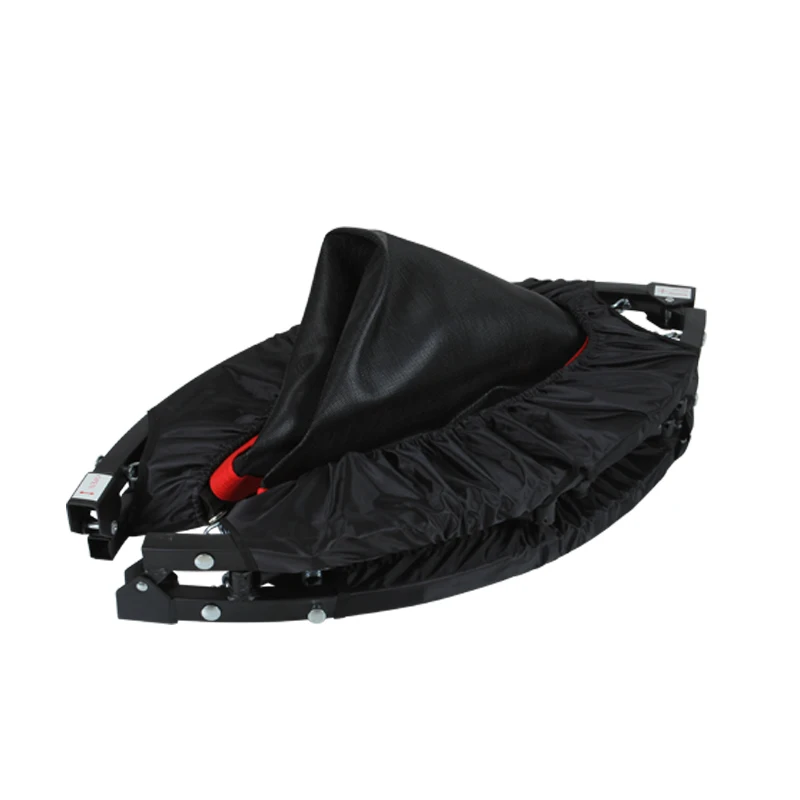 40 Inch Folding Mini Rebounder Trampoline Foldable Small Indoor Garden Fitness Trampoline with 220lbs Weight Limit Safety Pad 6