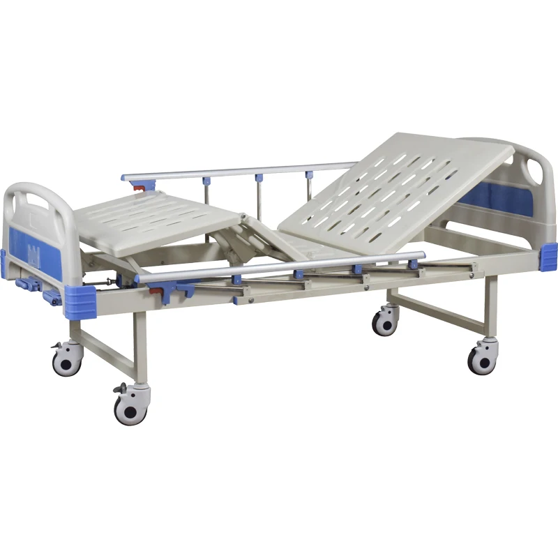 Medical furniture Cheap price manual 2 cranks 2 functions bed hospital