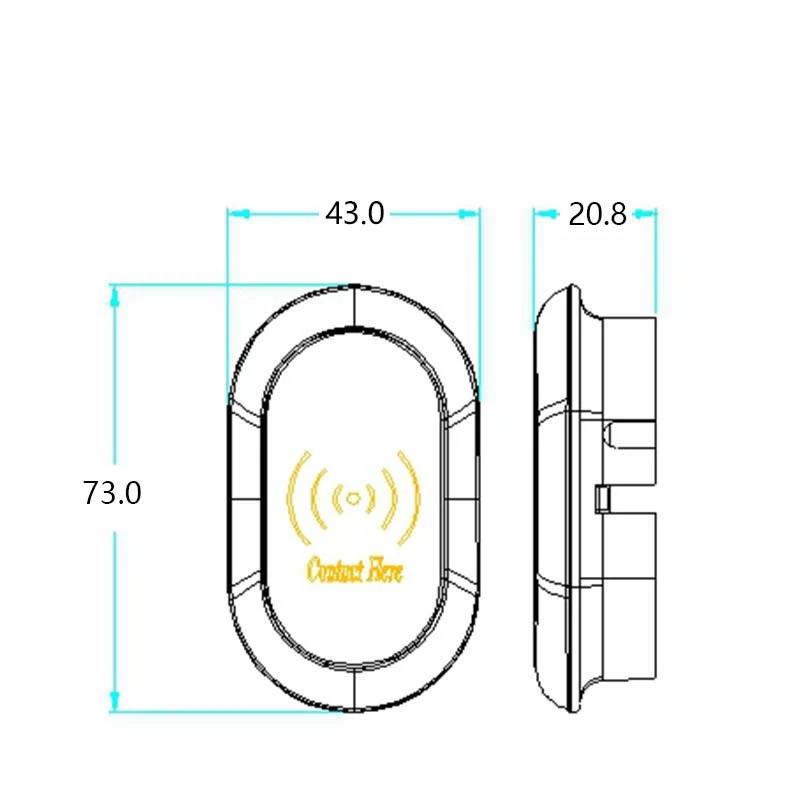 Электронный замок для шкафов с RFID-защитой 125