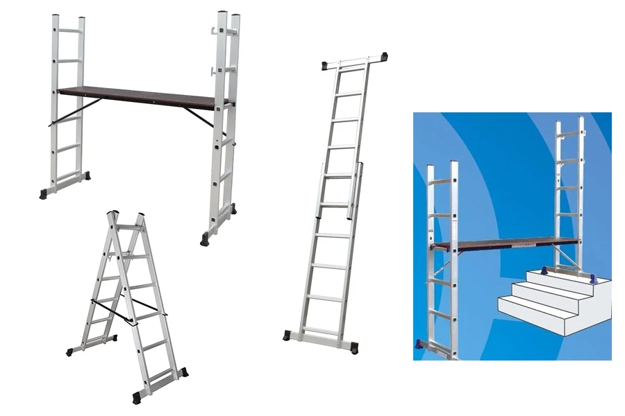 Multipurpose Folding Household Step Ladder  Roof Rack With Coordination Ladder For Sale