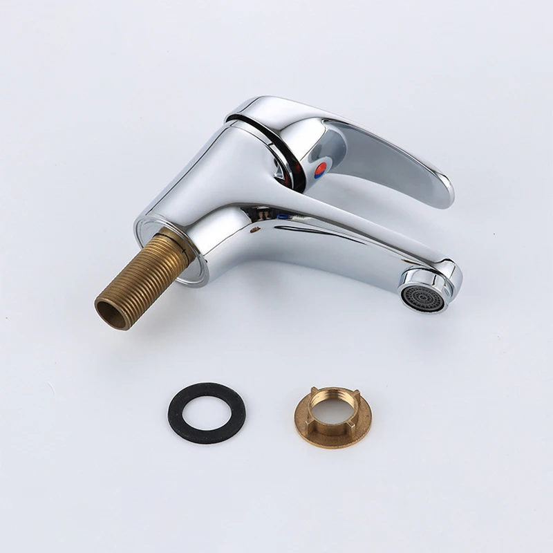 stainless steel chrome bathroom brass wash hot and cold basin faucet mixer