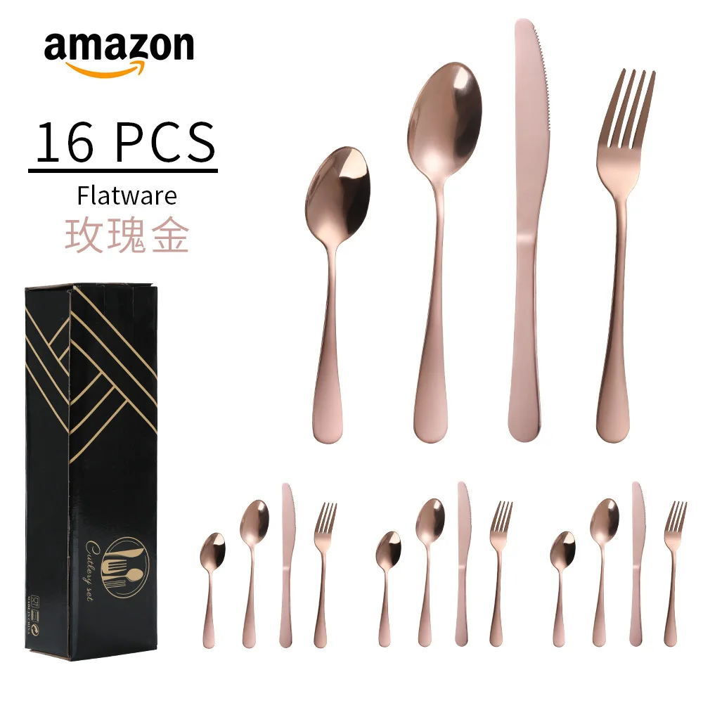 Luxury, High Quality, high end, 24-Piece Stainless Steel Tableware