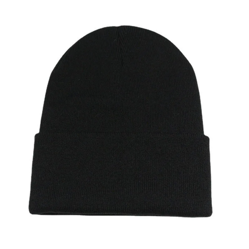 Satin Lined Beanie Hats with Simple Knit Hats Are Available Daily Autumn and Winter Optional Plush Unisex Adults Multicolor 90g