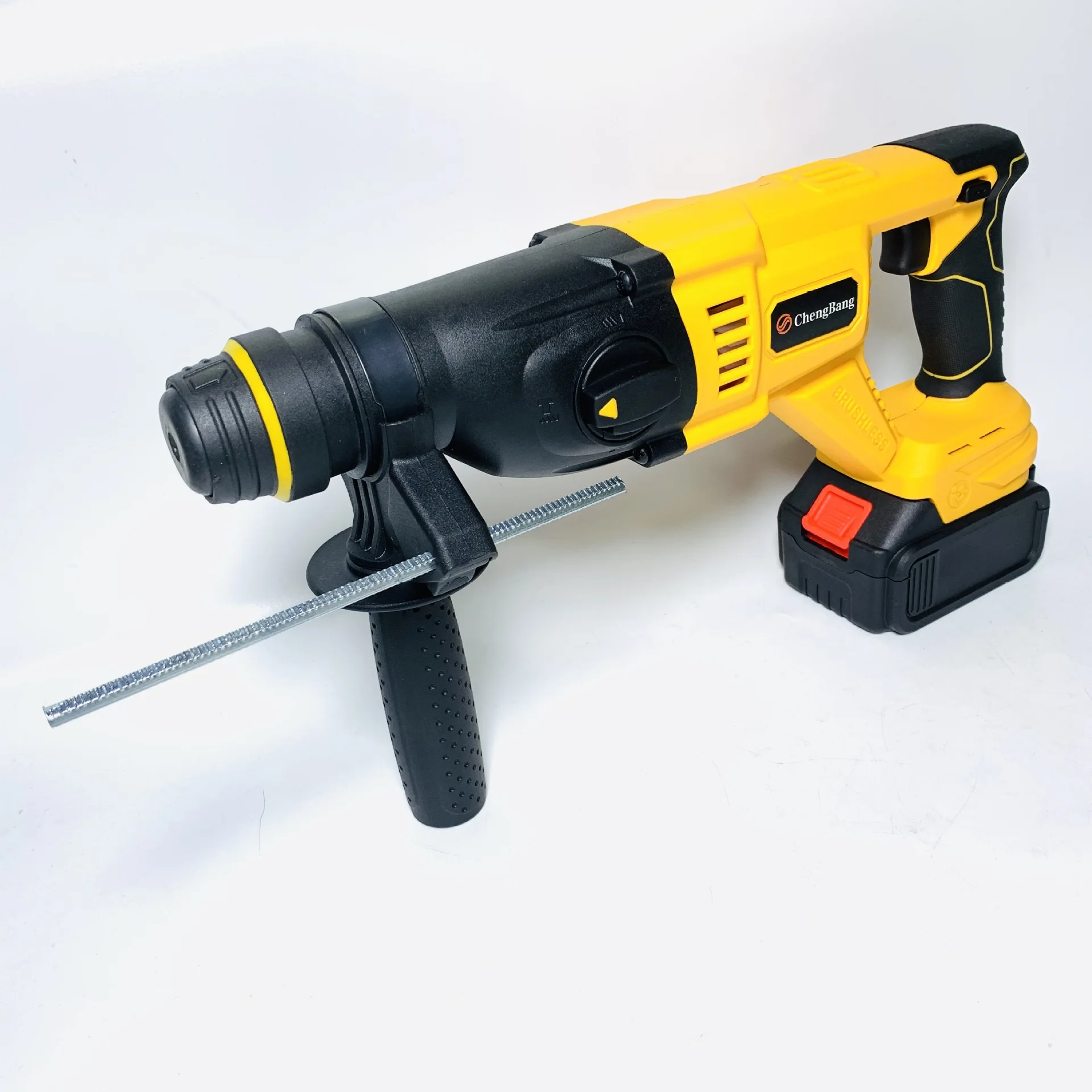 28mm Battery Brushless Jackhammer Cordless Impact Drill Portable Light Electric Demolition Rotary Hammer For Concrete Breakers