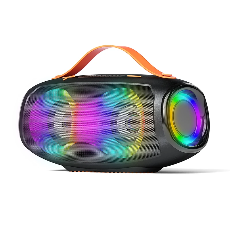 2023 Waterproof RGB Portable Speaker Outdoor Party Bass HIFI Bluetooth Speaker With Microphone Home KTV Wireless Karaoke Speaker