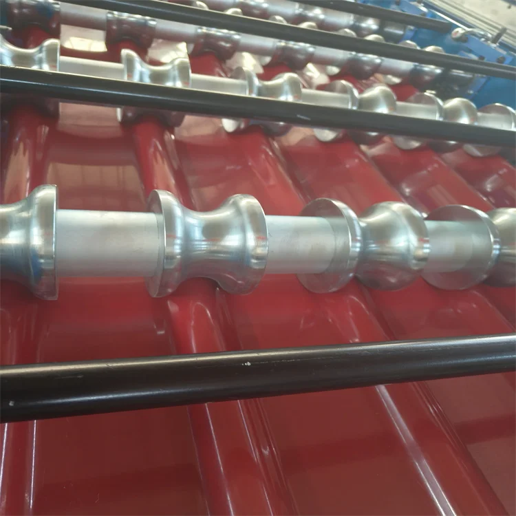 Three Layer Automatic Metal Roof Tile Making Machinery Colored Steel Sheet Roofing Roll Forming Machine