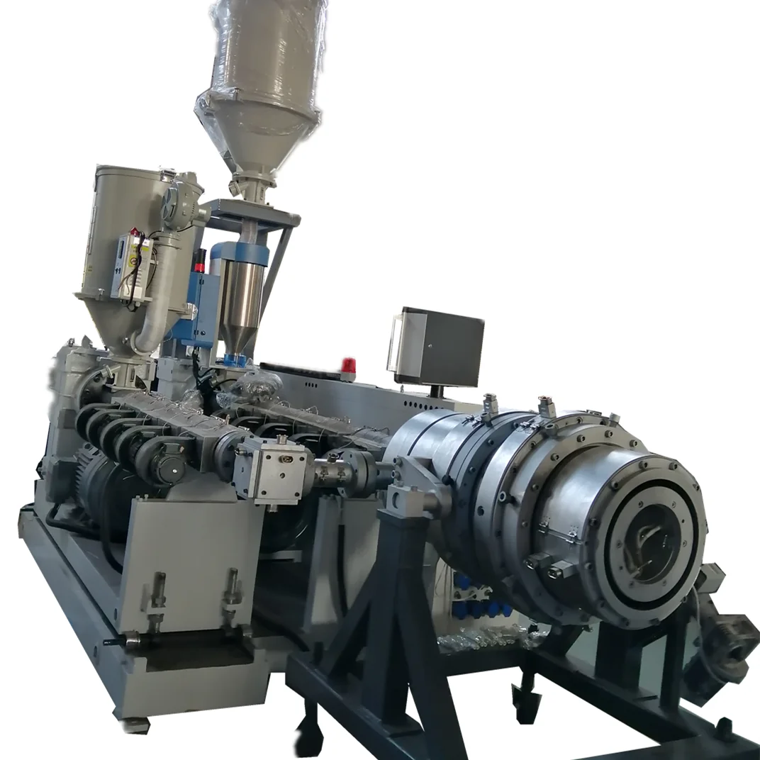 315-630mm hdpe pe pipe extruder with single screw design