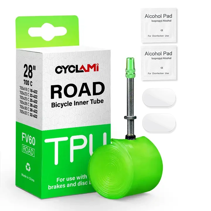 Cyclami 38g Bike TPU Inner Tube 700x25/28/30/32C Road Bicycle TPU Material Tire 45mm 60mm 80mm French Valve