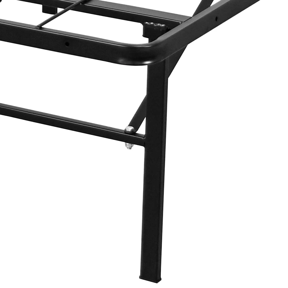Round RM01 High Quality Black Metal Bed Base Frame Metal Folding Bed Foundation