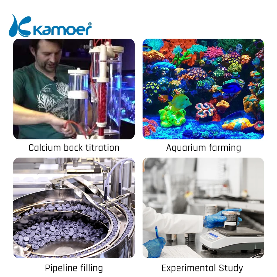 Kamoer KXP100 мини-лаборатория водяной Насос Перистальтический дозаторный насос с поддержкой Wi-Fi управление 100 мл/мин. время диспенсер для перистальтического насоса