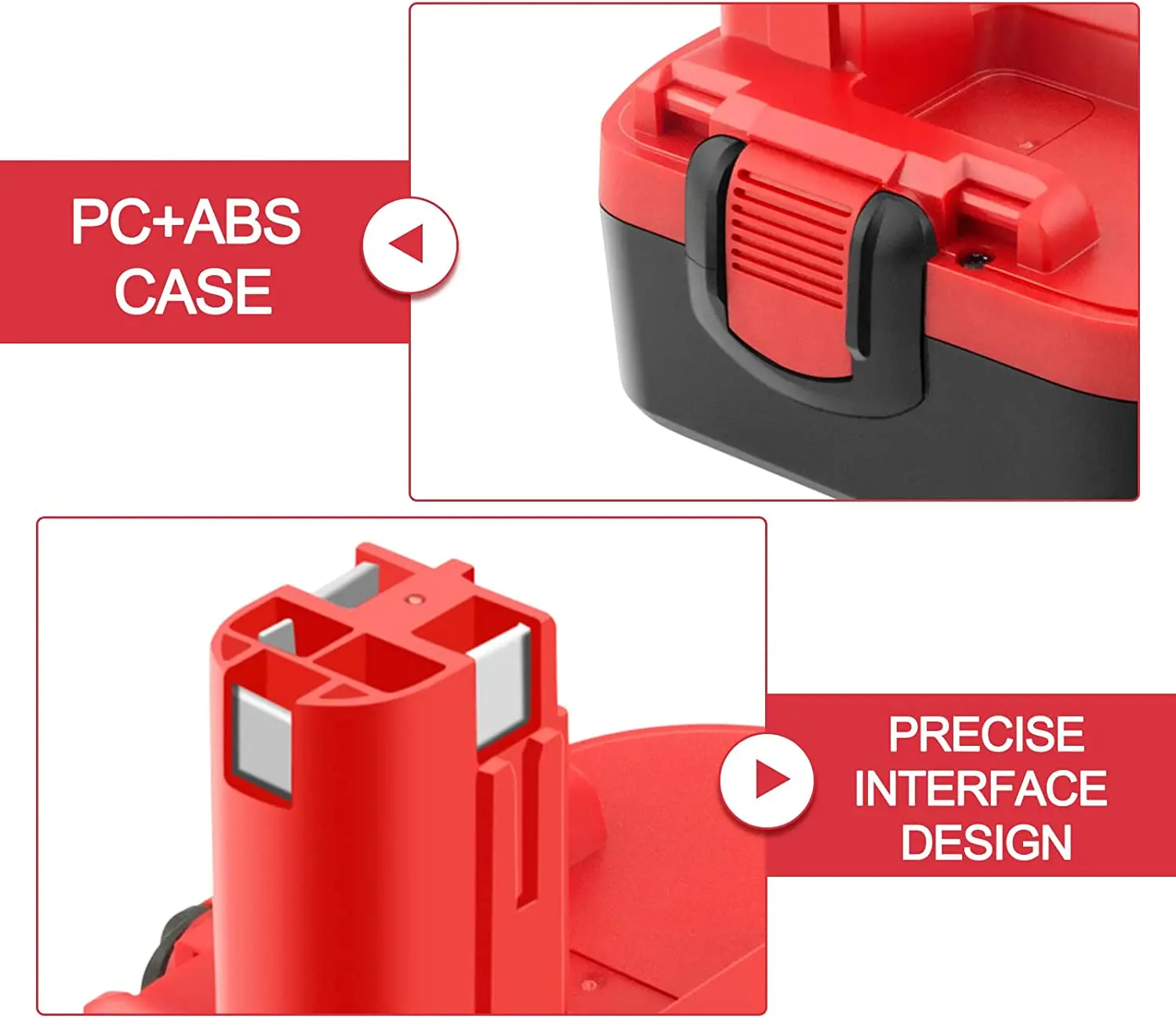 Tool Battery for bosch 18V 2500Ah Ni-MH Compatible with Bosch BAT181 BAT025 BAT026 BAT160 BAT180 BAT189