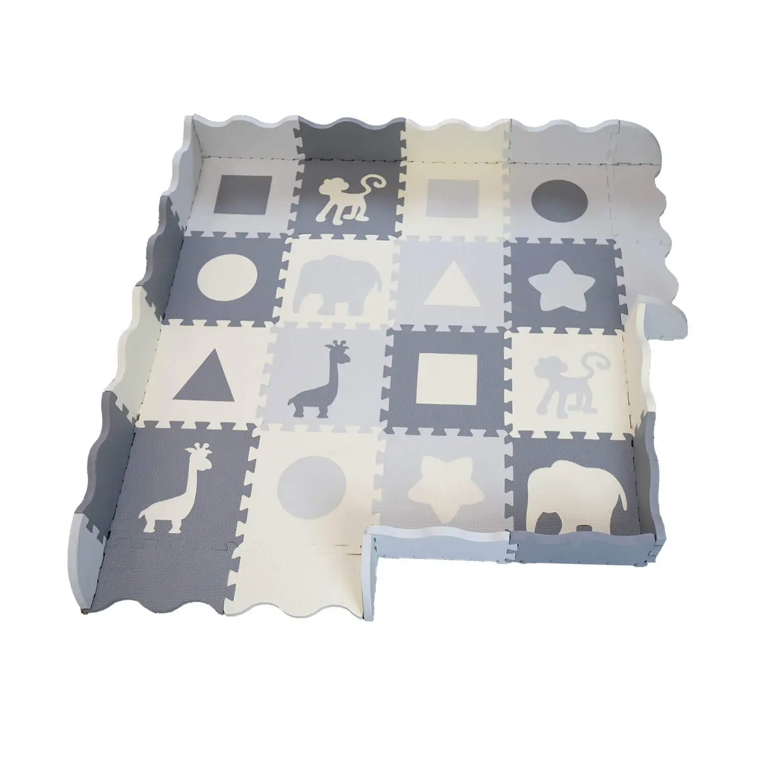 EVA Foam Play Puzzle Mat For Kids Interlocking Exercise Tiles Floor Carpet Rug