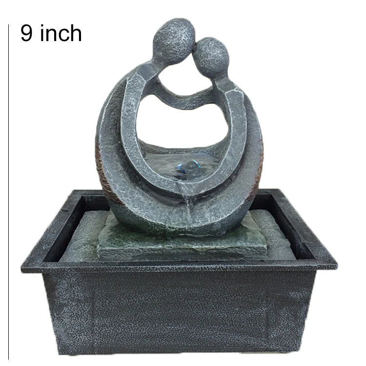 Table Top Led Solar Power Home Fountain Lights Water Fountains Outdoor Garden Decoration Indoor