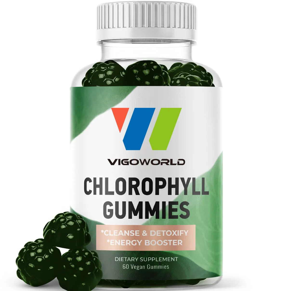 100% natural Chlorophyll gummies healthcare supplement boost immunity good for eyes gummies