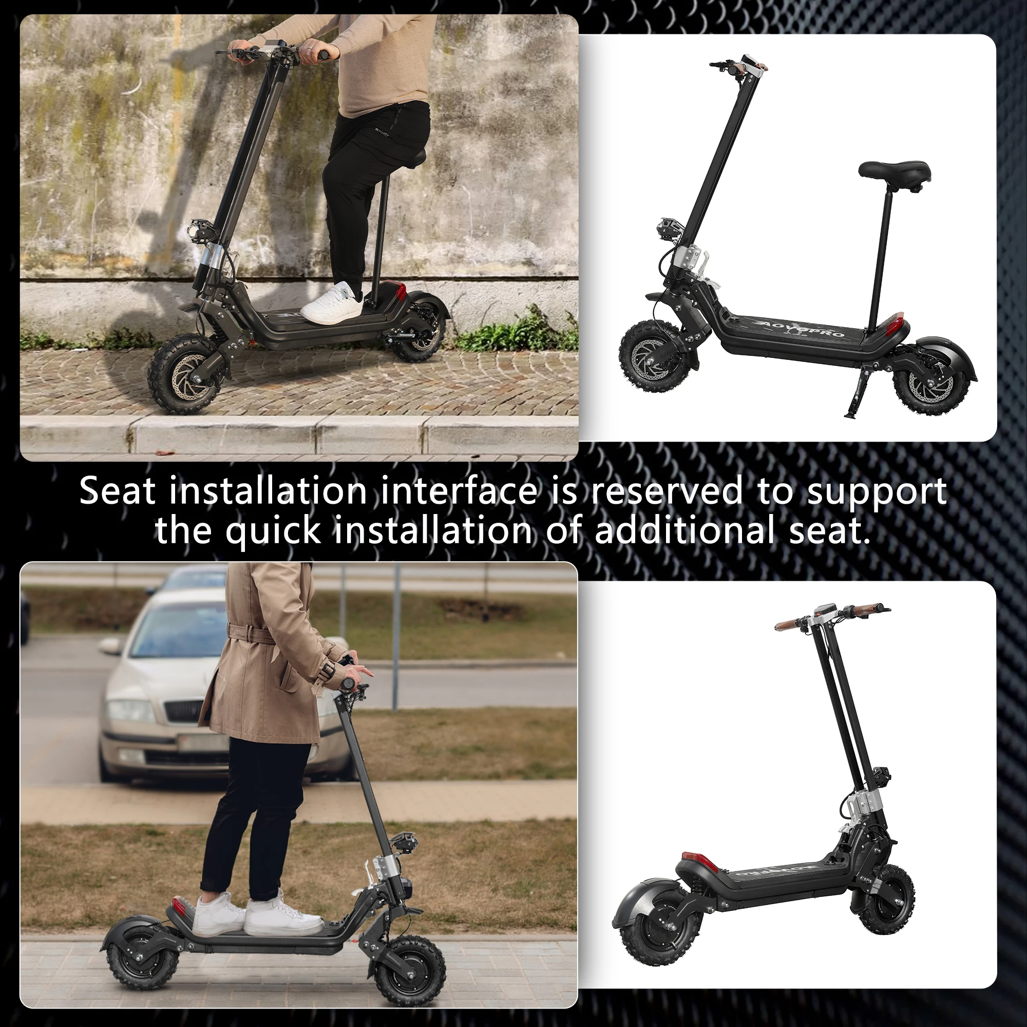 2023 New design APP control 2400w dual motor 48v volt folding 60km long range adults electric scooters