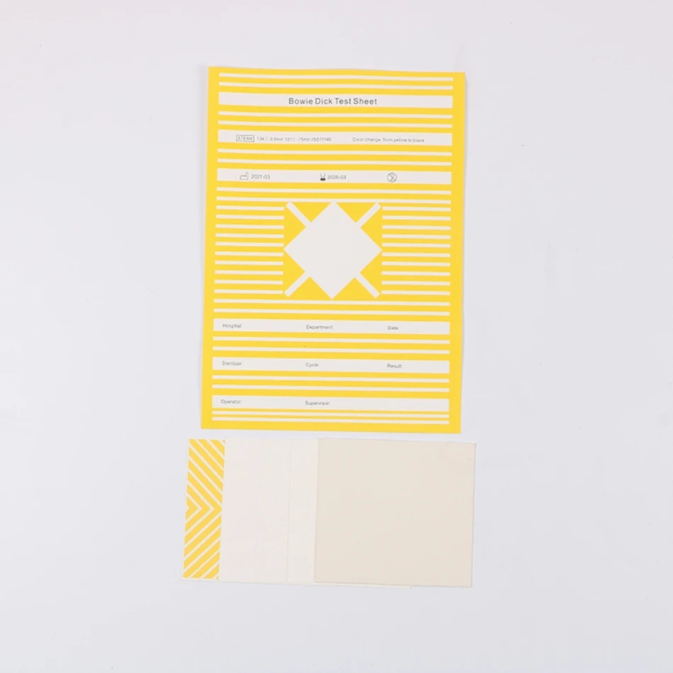 Manufacturer Bowie Dick Test Pack For Steam Sterilizer Integrity Testing Bd Packs