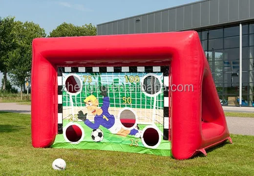 Inflatable Golf Football Kick Sport Cage Soccer goal Target Game Inflatable Football goal for Rental
