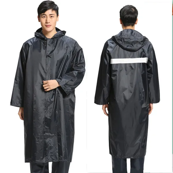 Многоразовые водонепроницаемые Модные Светоотражающие дождевики на заказ, дождевик для мужчин для взрослых