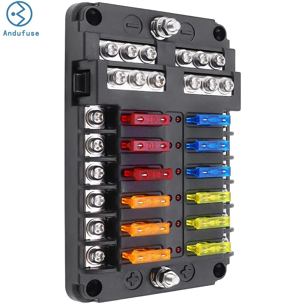 Blocks Skid Cast Level 12 way Ground Board Audio Line 2 Weidmuller 10 Blue Box Jcase Pcb Holder Car 72v Rv Escalade Fuse Block