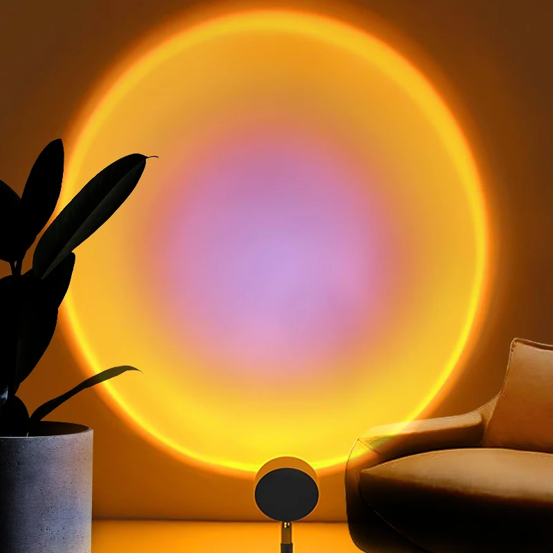 Sunset projection lamp sunset glow decoration home hotel live broadcast lamp decoration lamp to create a beautiful style