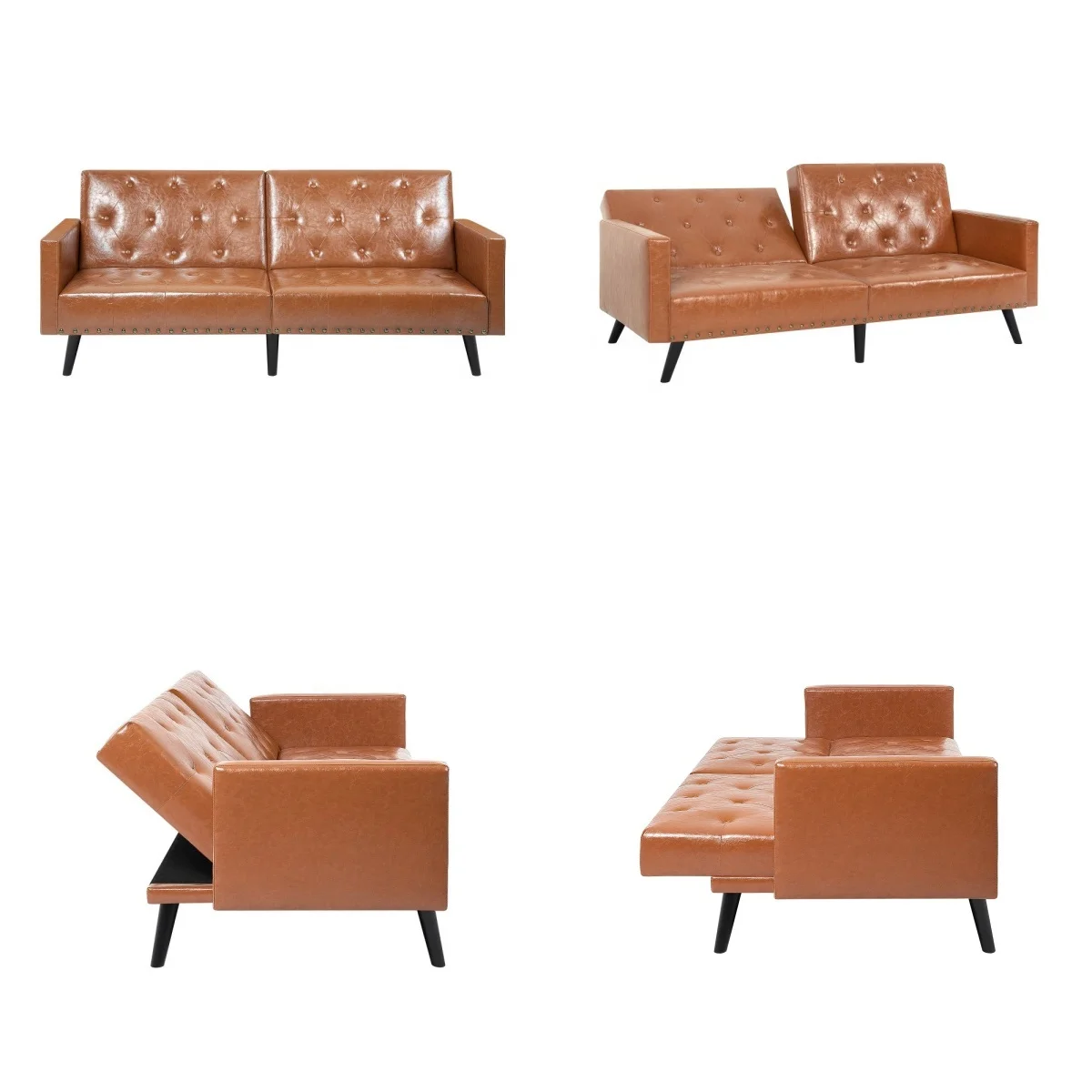 Limited time discount high-end atmospheric leather sofa bed, multifunctional convertible sofa bed, a new choice for home,