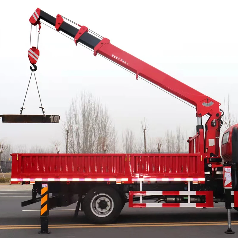 Crane Manipulator 5 Ton Straight Arm Telescopic Boom Crane 6 Ton 11 M Remote Control Truck Crane For Sales