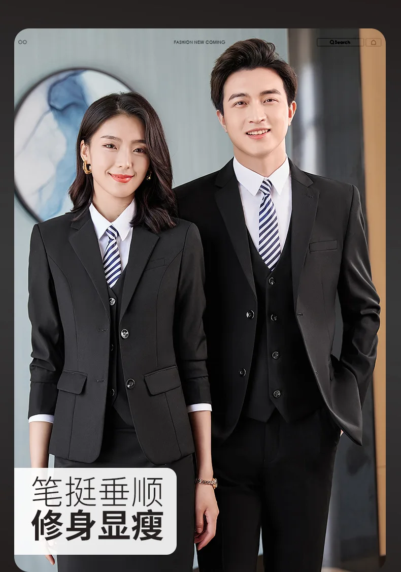 Custom Wholesale Suit 2pcs Office Suit Work Ladies Winter Thick Suit Business Formal