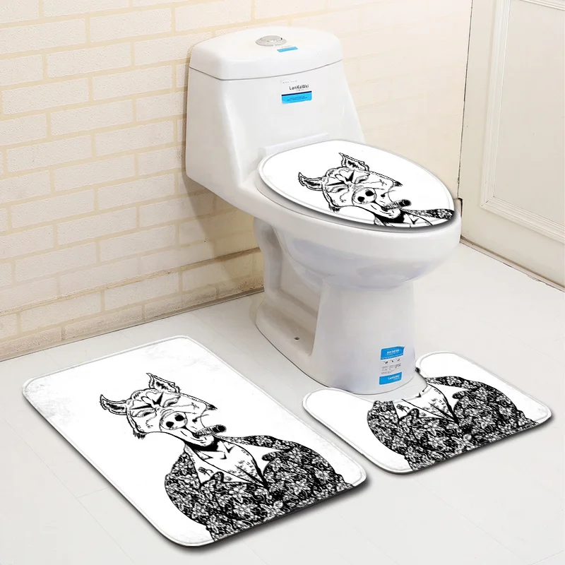 Bathroom Warmer Washable Cloth Toilet Seat Cover Pads Warm Toilet Seat Cushion Plush Toilet Seat Cover