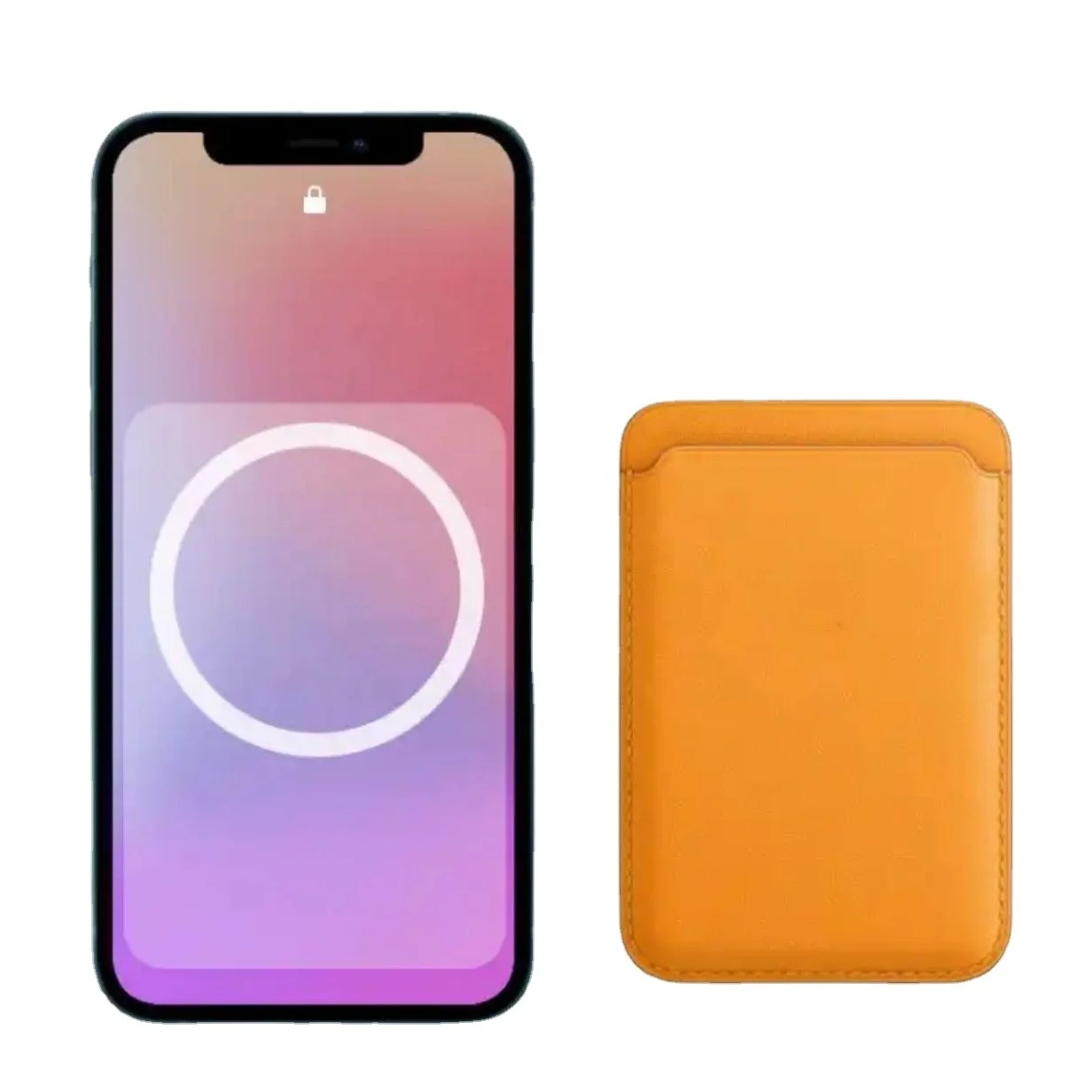 Оригинальный Пользовательский RFID держатель для карт Кожаный Magsafe кошелек для iPhone 14 чехол с логотипом и анимацией