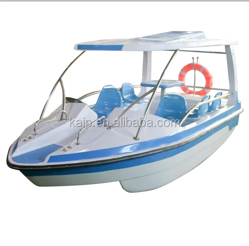 Best Rental Business Leisure Boat With Family Electric Fiberglass Boats For Park Vintage Electric Car Boat