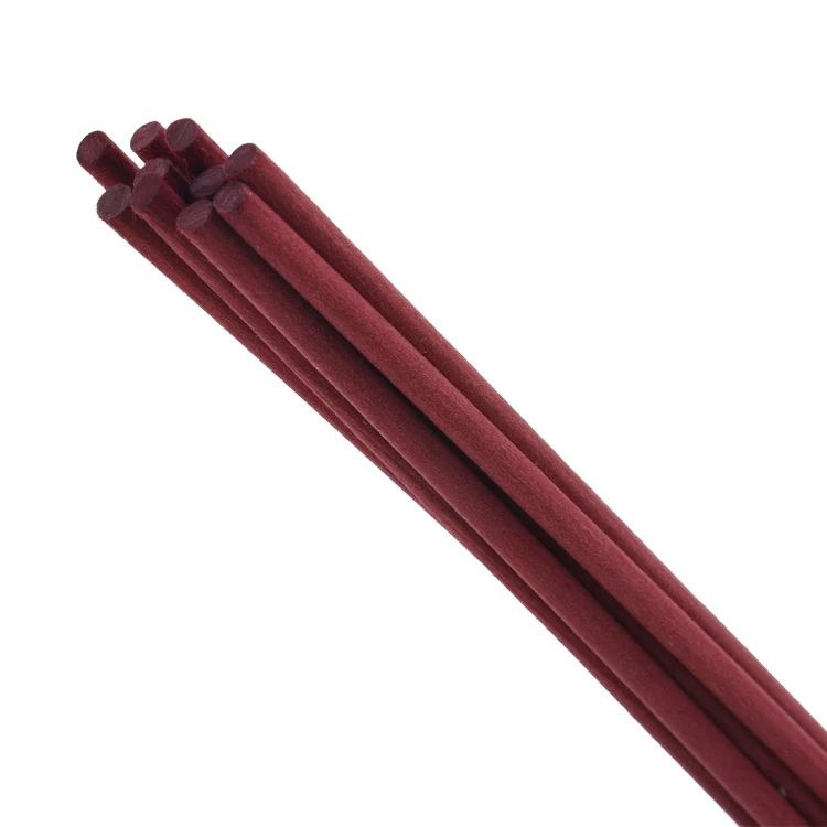 Customized Pink Natural Replacement Color Perfume Fiber Wick Stick Reed Diffuser