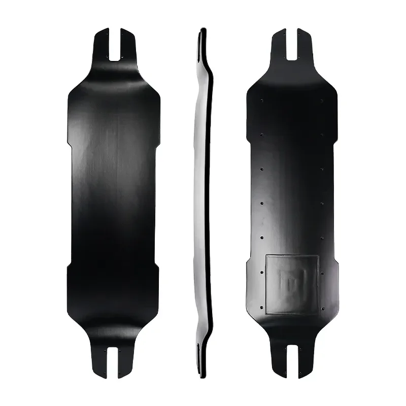 Manufacture Custom 10 layers deck Bamboo Material Canadian Maple Mixed Triaxial Glass Fiber Off Road Electric Skateabord Deck