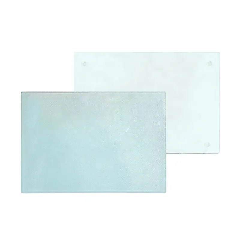 Rectangle water ripple blank 20*28.5cm sublimation glass photo frame blanks cutting board BL-30 sublimation glass cutting boards