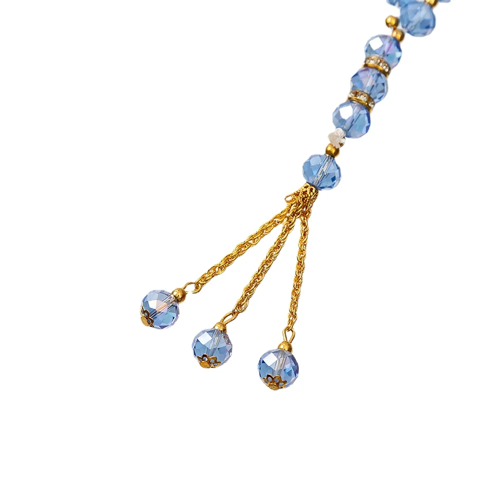 Wholesale Crystal Tasbeeh Muslim Tasbih Rosary Beads Religious Islamic Prayer Beads