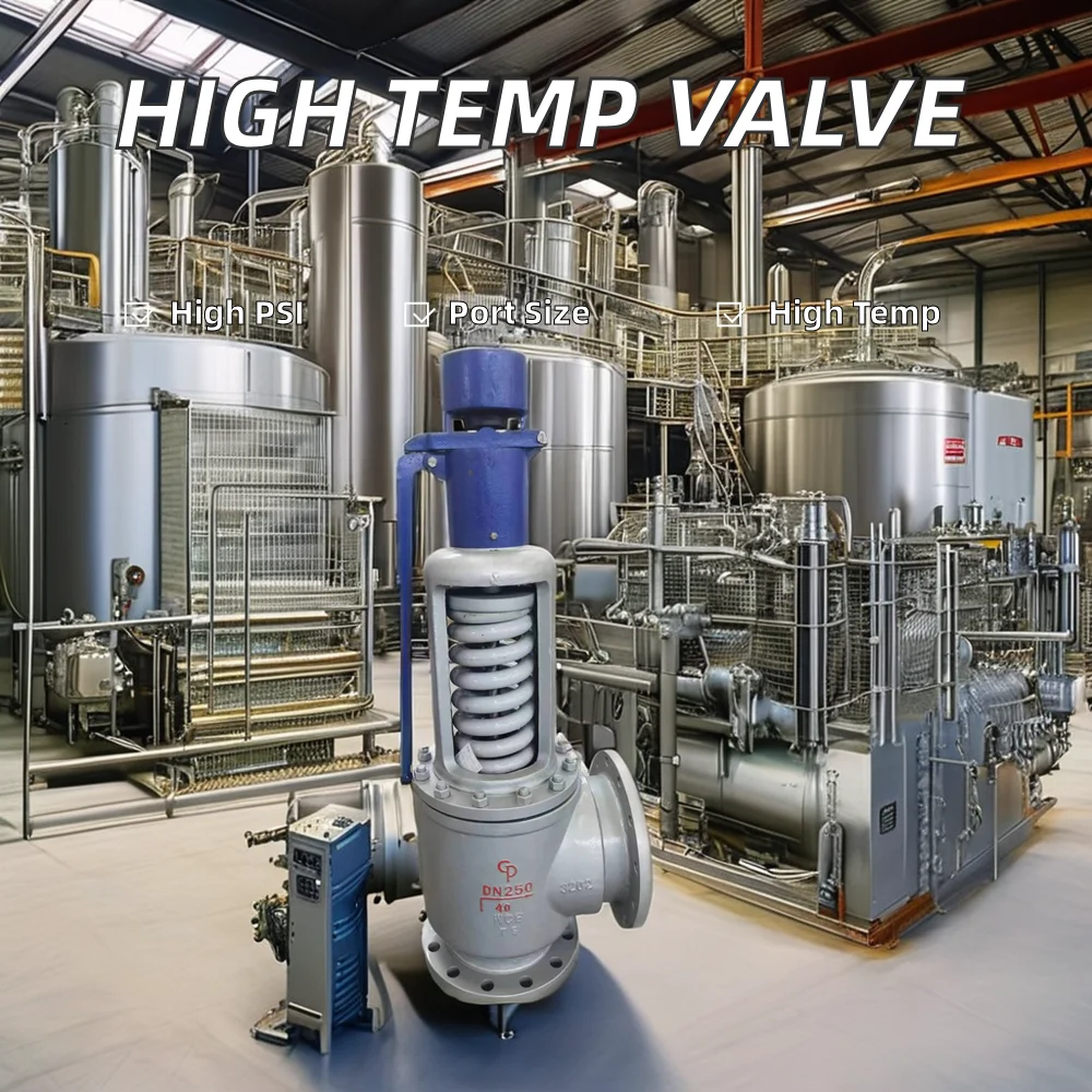 Manual High Temperature and High Pressure Safety Valves for Gas Media